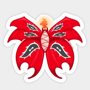 Demon Butterfly Sticker